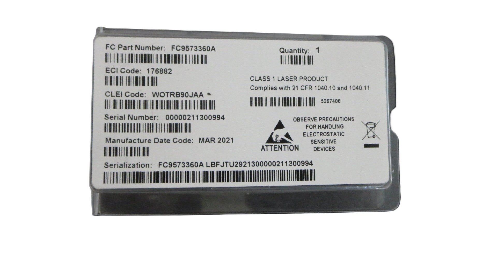 RX MAX<-4.0dBm 1611nm 9.95G-33.32G CDDM