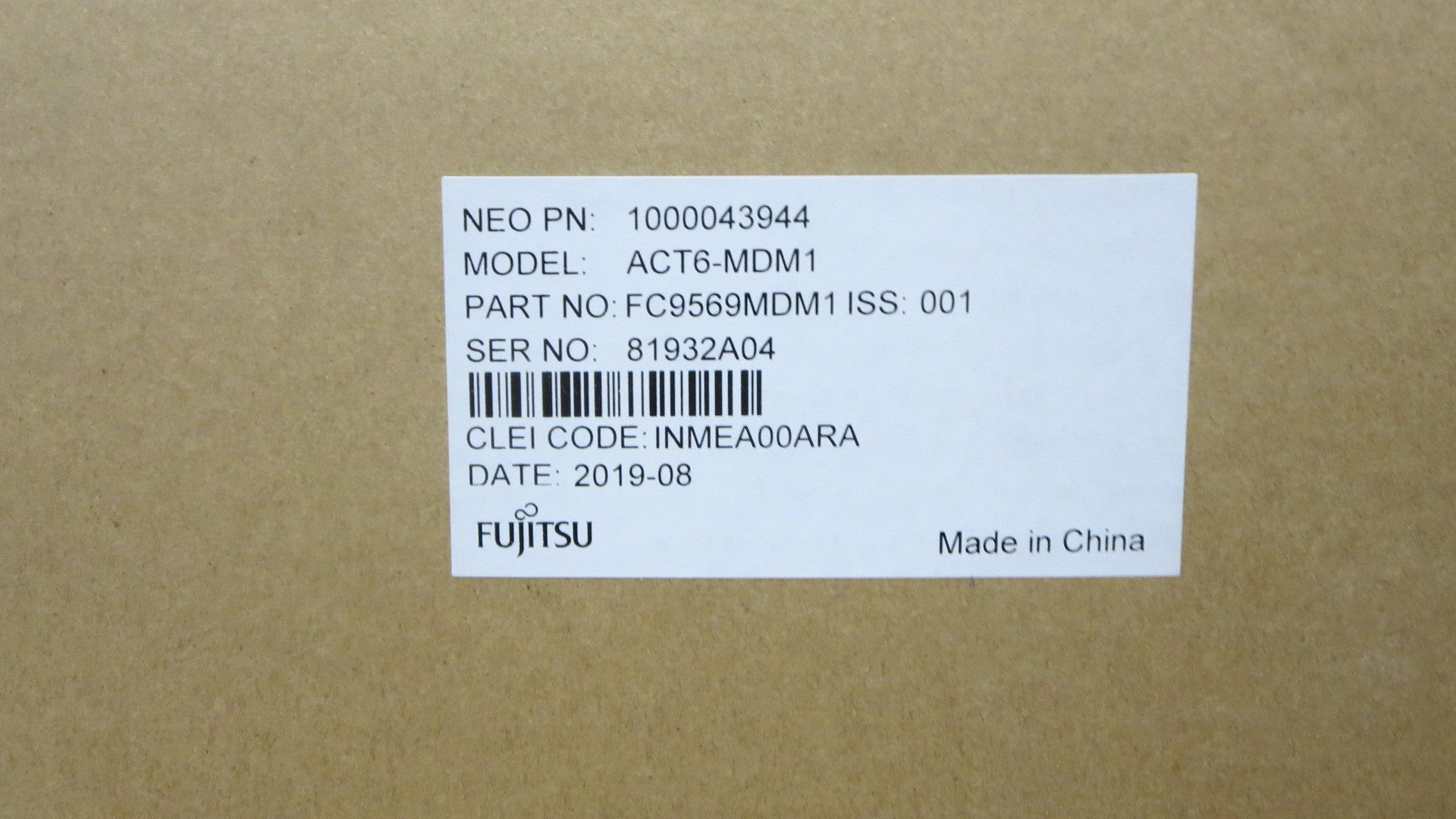 ACT6-MDM1 AWGS AWG RACK MODULE 2RU 64CH 75GHz EXTENDED WIDEBAND 1528.87