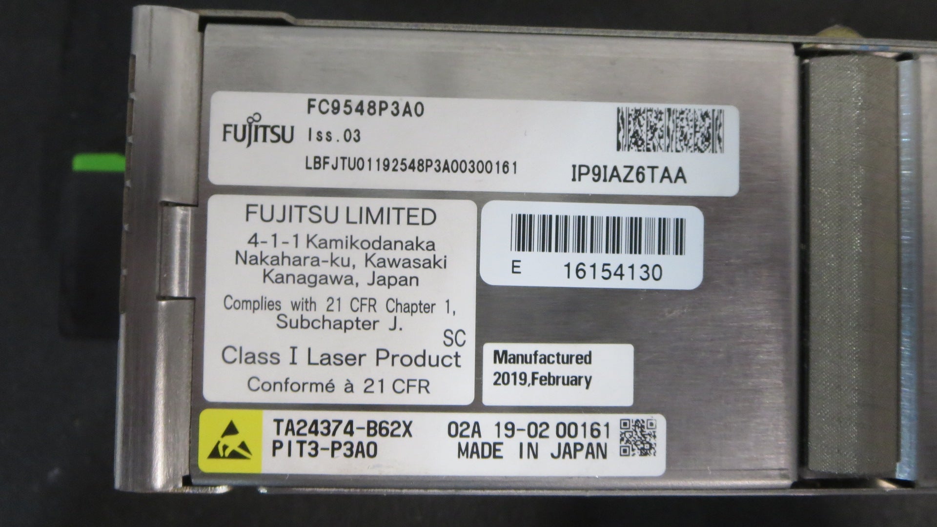 Unit Plug in T3XX 1 Port GRN LITE CFP2 ACO