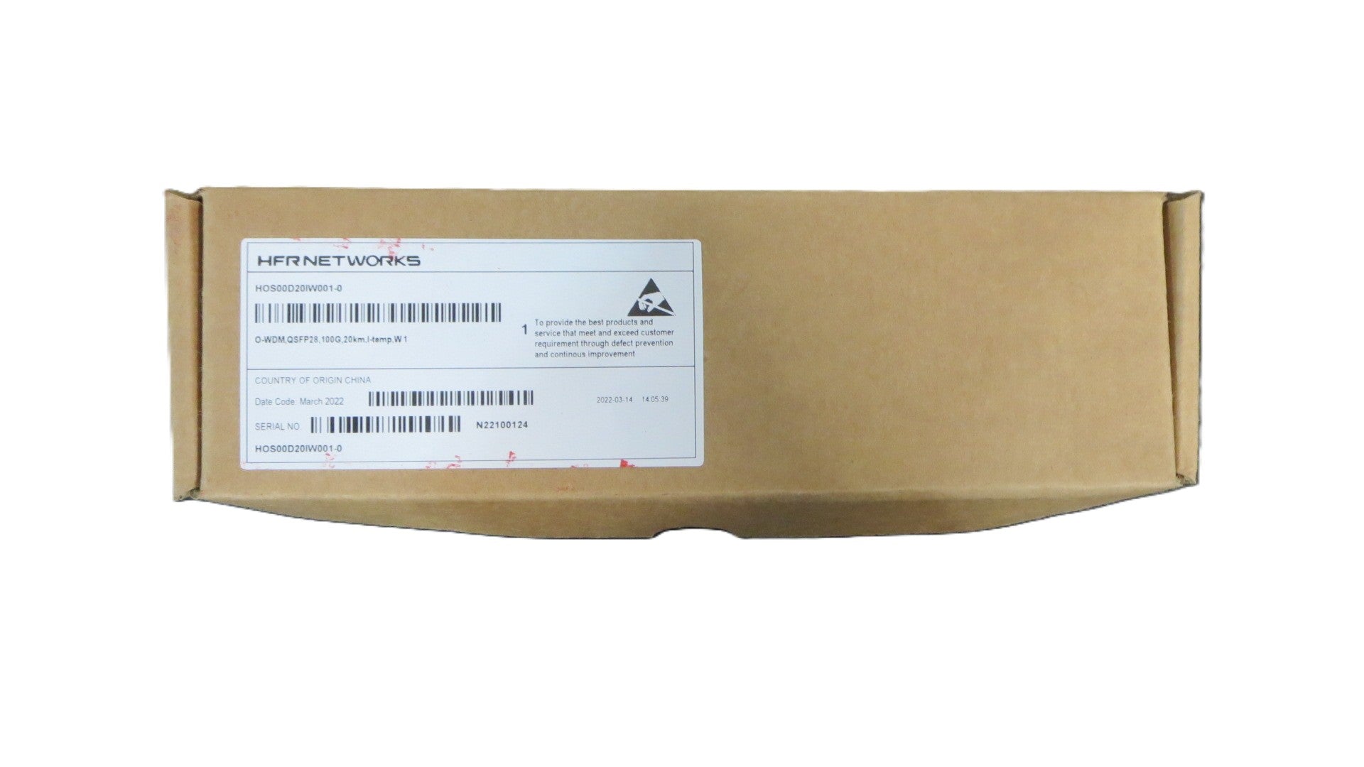 O-WDM QSFP28 100G 20km I-TEMP W1