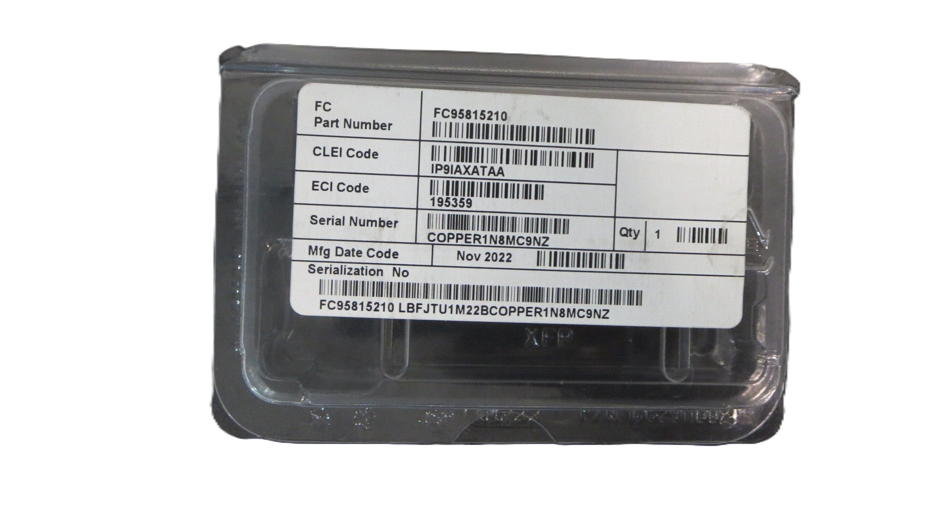 1GB BASE-T RJ-45 SFP Transceiver