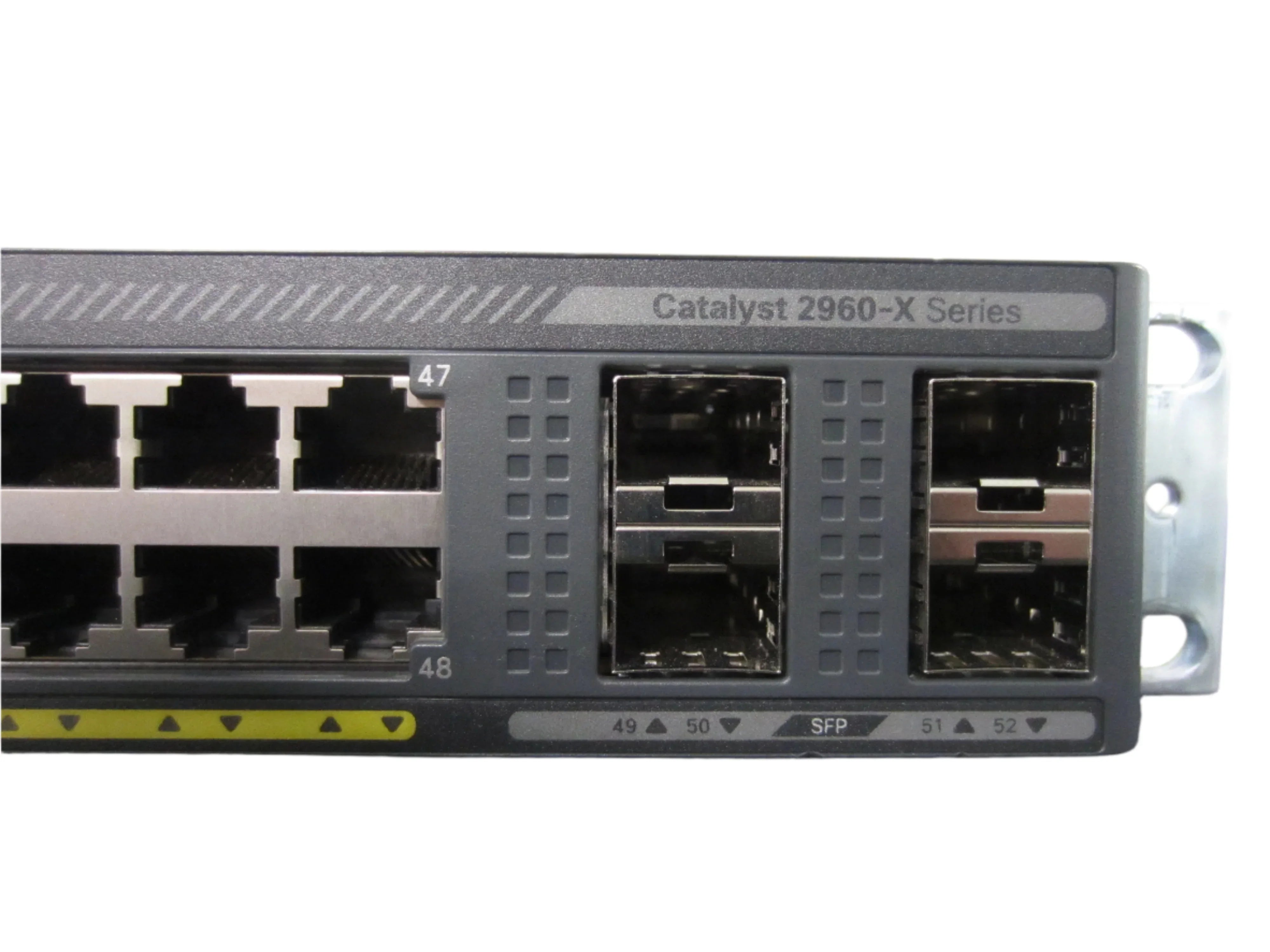 Fixed-configuration, stackable Gigabit Ethernet switch