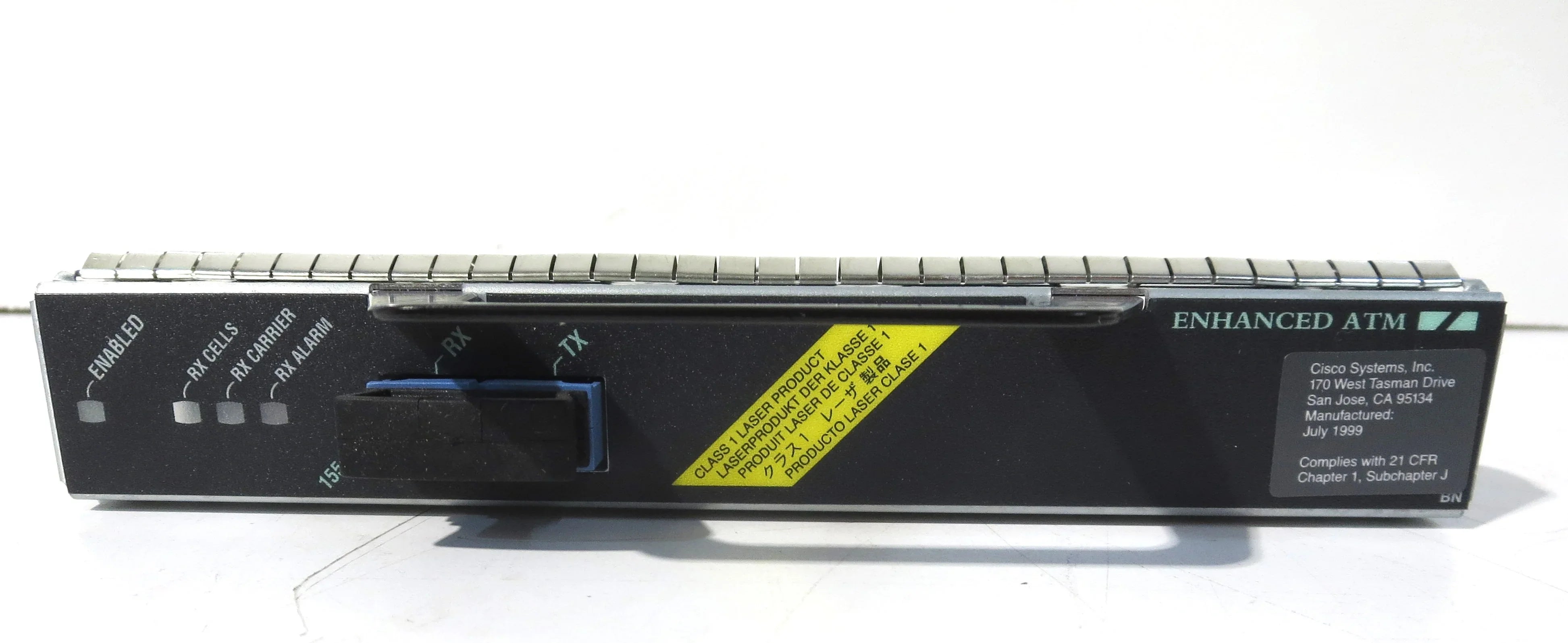 1-Port ATM Enhanced OC3c/STM1 Singlemode (IR) Port