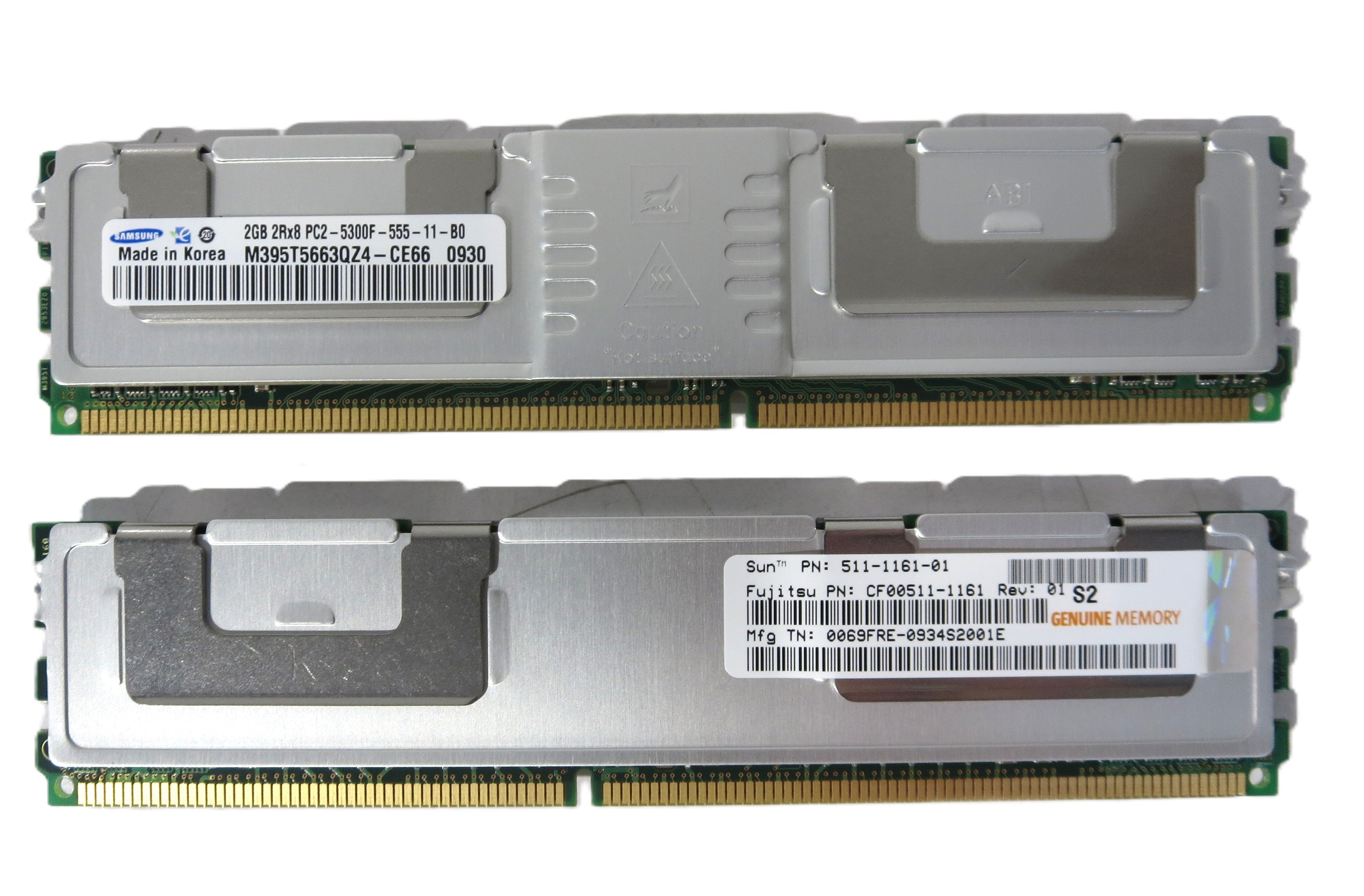 4GB Kit (2x2GB) DDR-266MHz PC-2100 ECC Registered CL2.5 184-Pin DIMM Memory