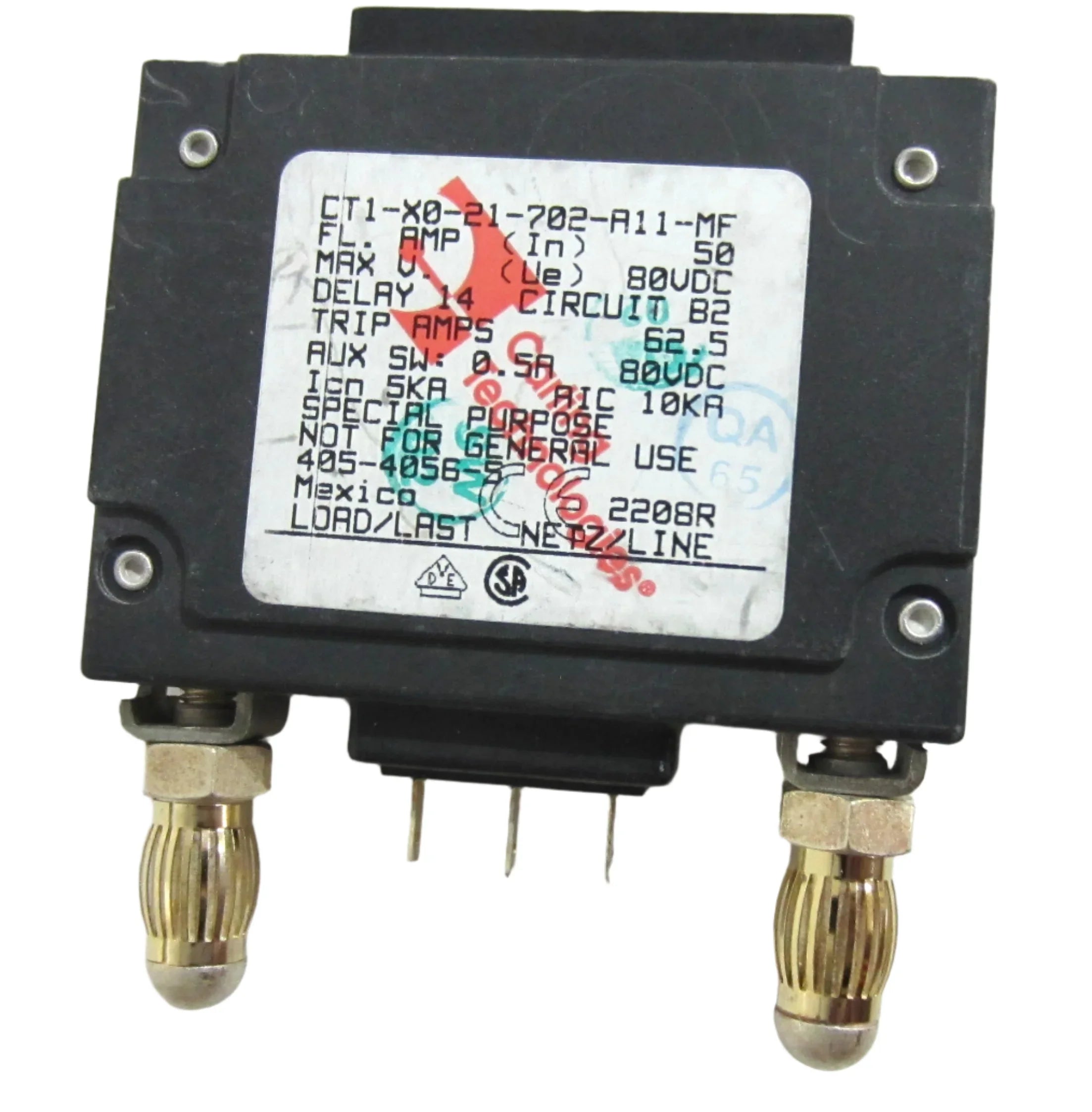50 AMP BULLET CIRCUIT BREAKER 80V
