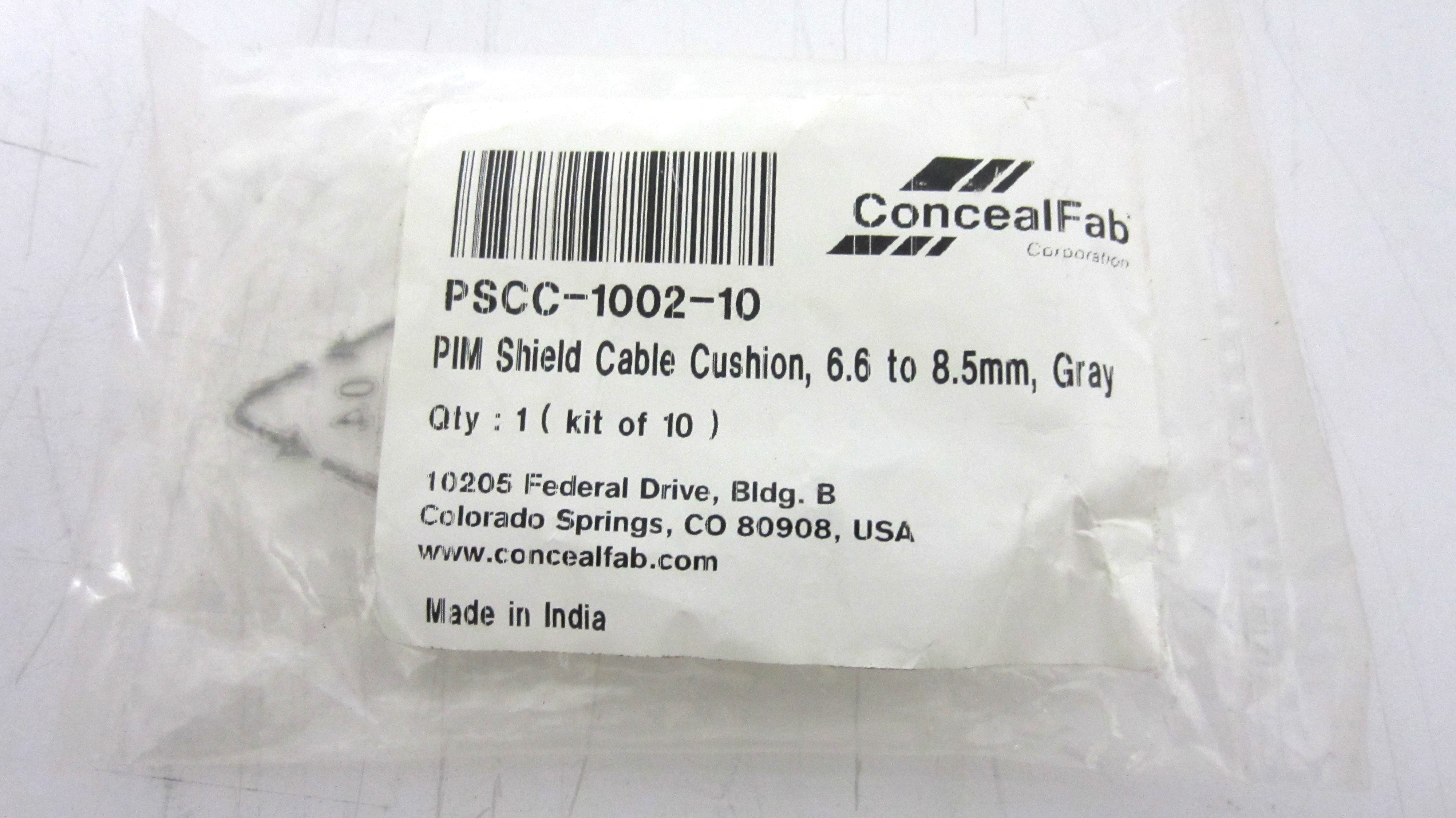 PIM Shield Cable Cushion, 6.6 to 8.5 mm, Gray, KIT OF 10