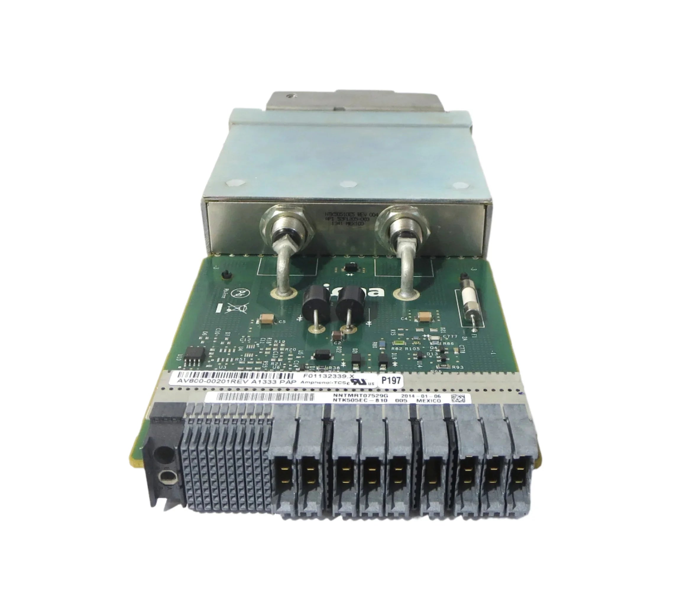FUSED POWER INPUT CARD, 2-WIRE D-SUB INPUT, MAX 50A