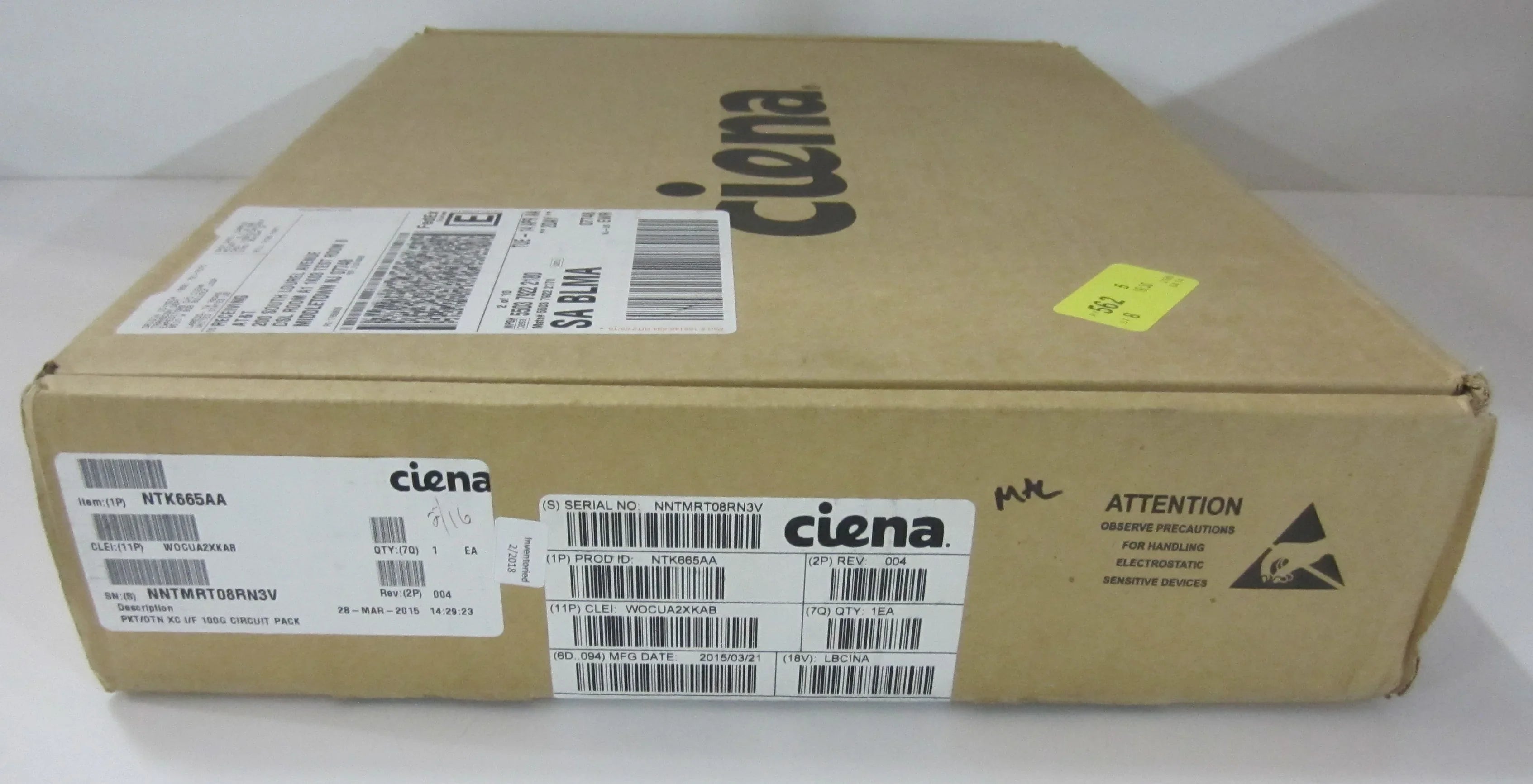 NTK665AA, PKT/OTN XC I/F 100G CIRCUIT PACK