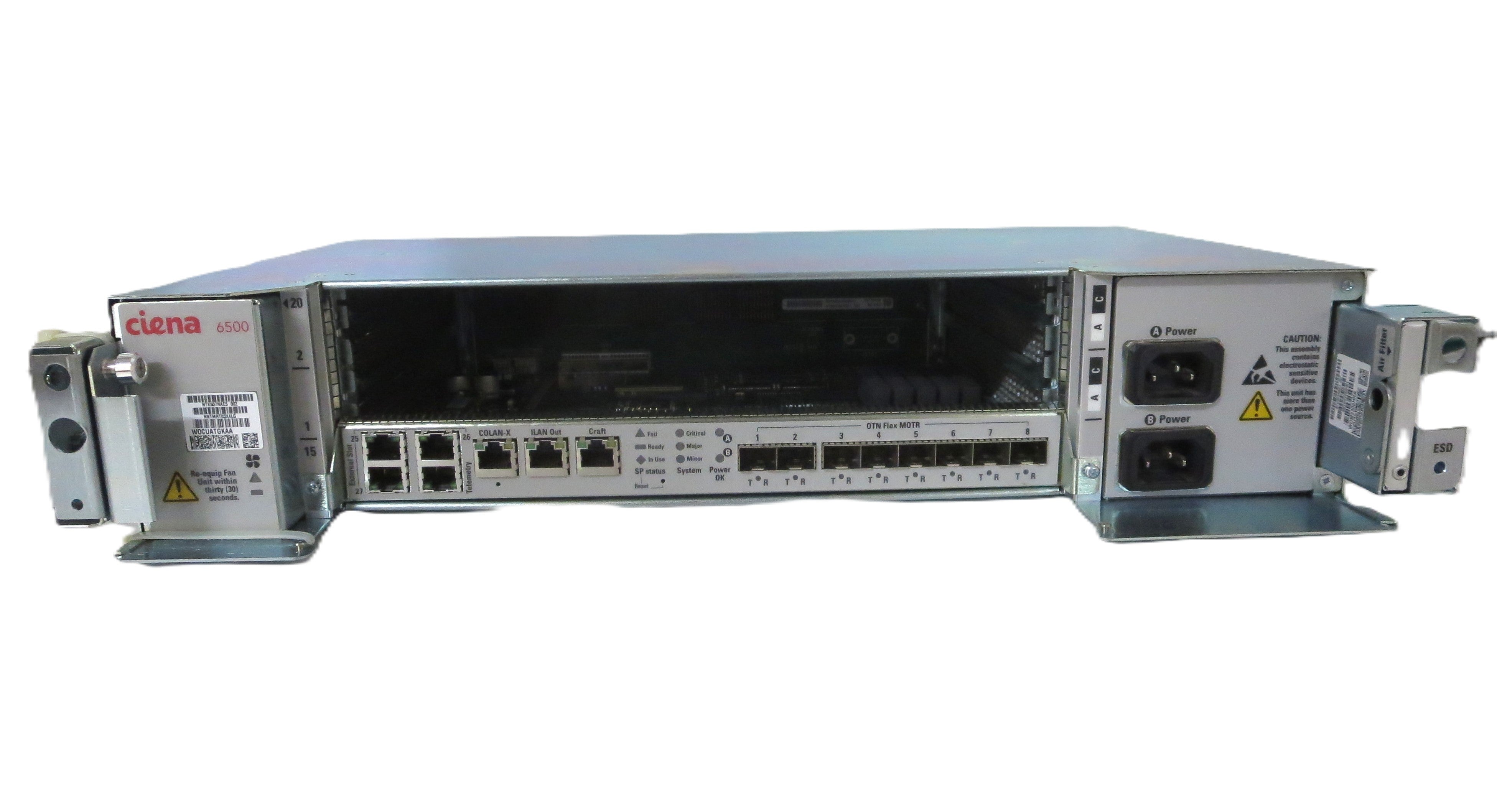 6500 REL 9. 12 2 - SLOT SHELF W/SP + OTN FLEX MOTR 8XSFP (AC-PWR) KIT