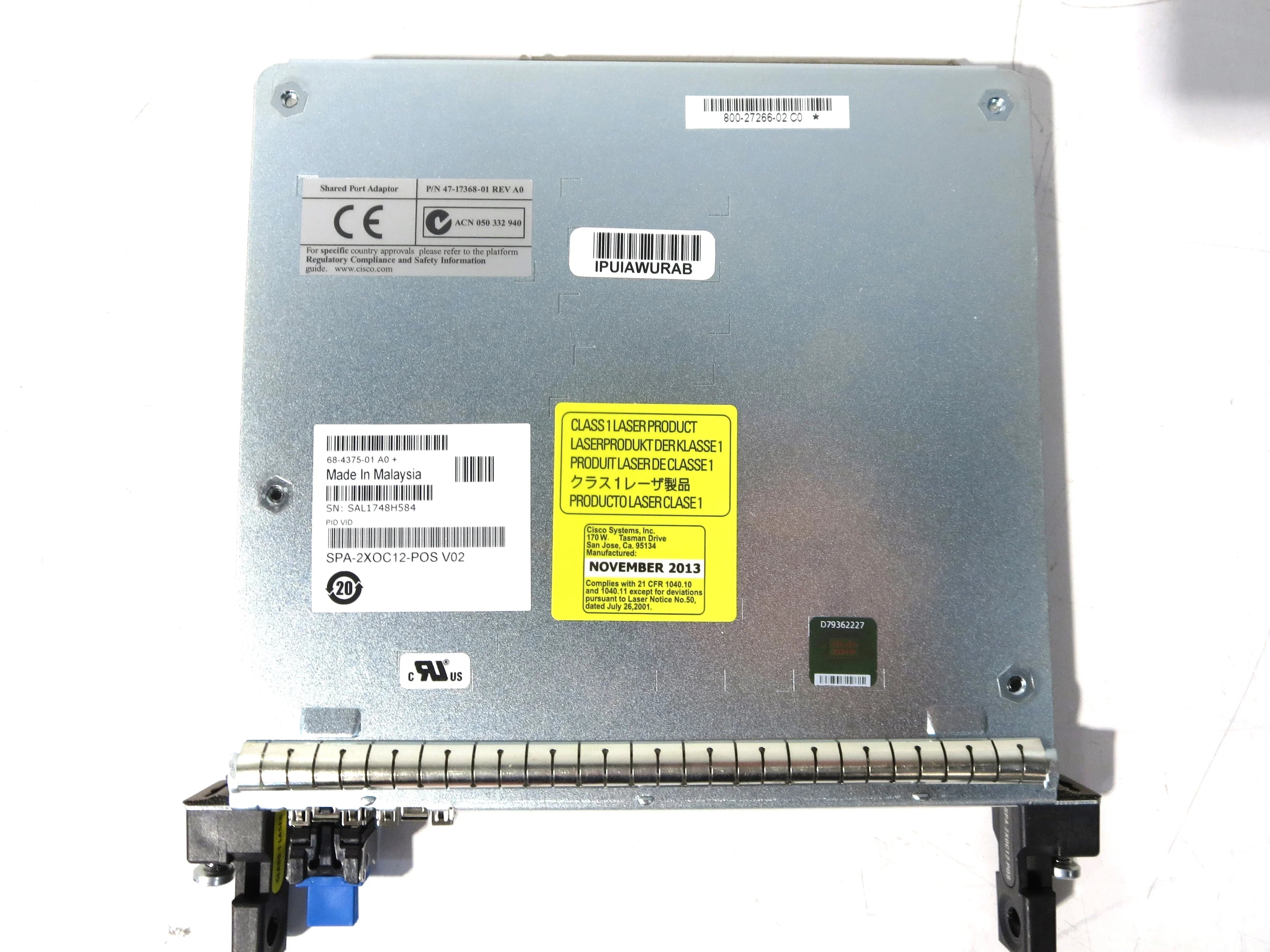 2-port OC12/STM4 POS Shared Port Adapter