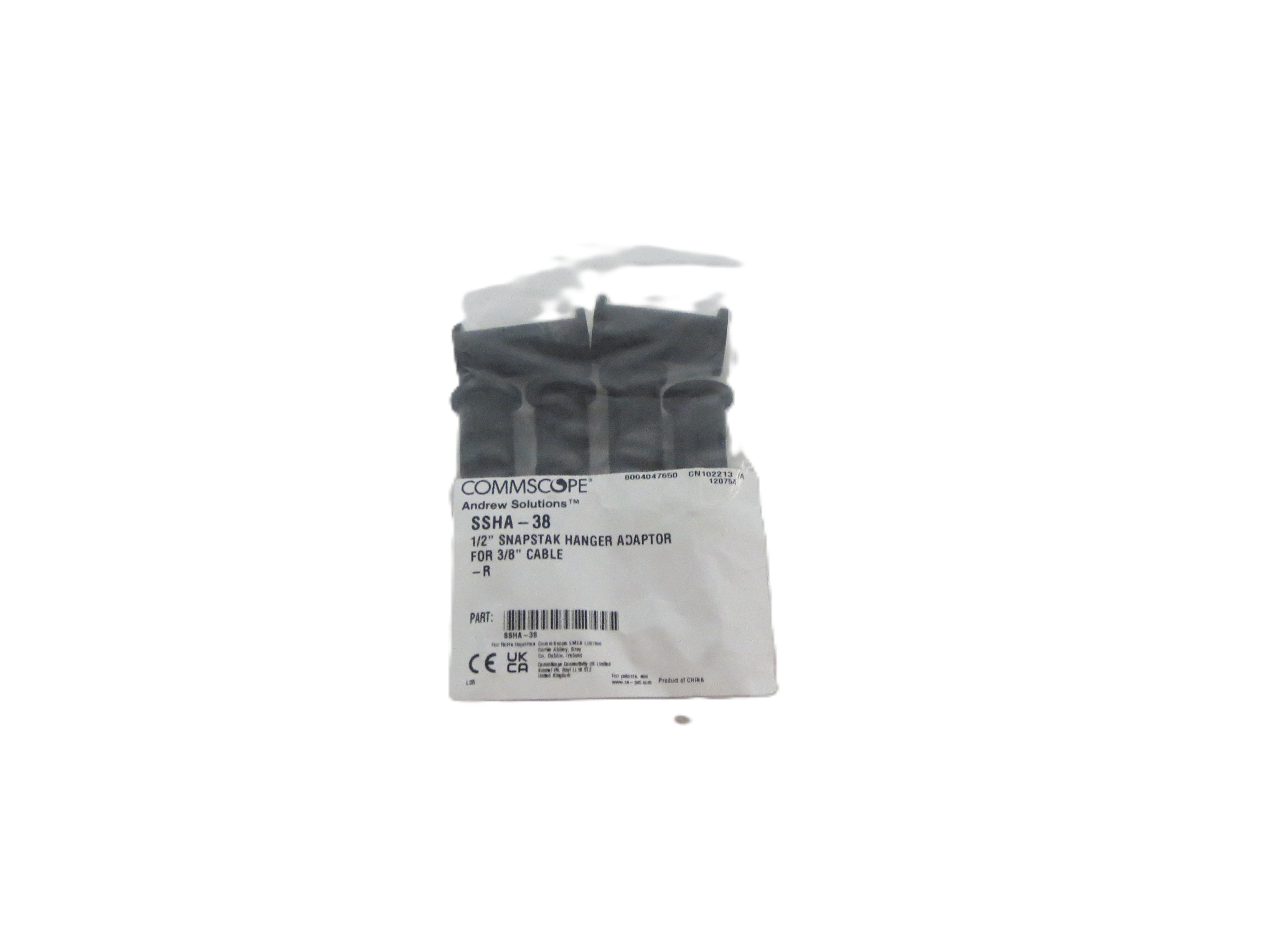 1/2" SNAPSTAK HANGER ADAPTOR FOR 3/8" CABLE; 10/BAG
