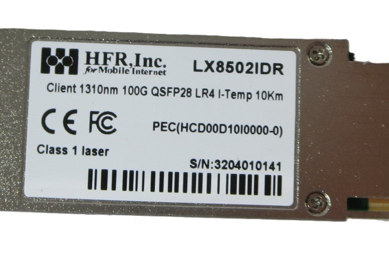 CLIENT 1310nm 100G QSFP28 LR4 I-TEMP 10km