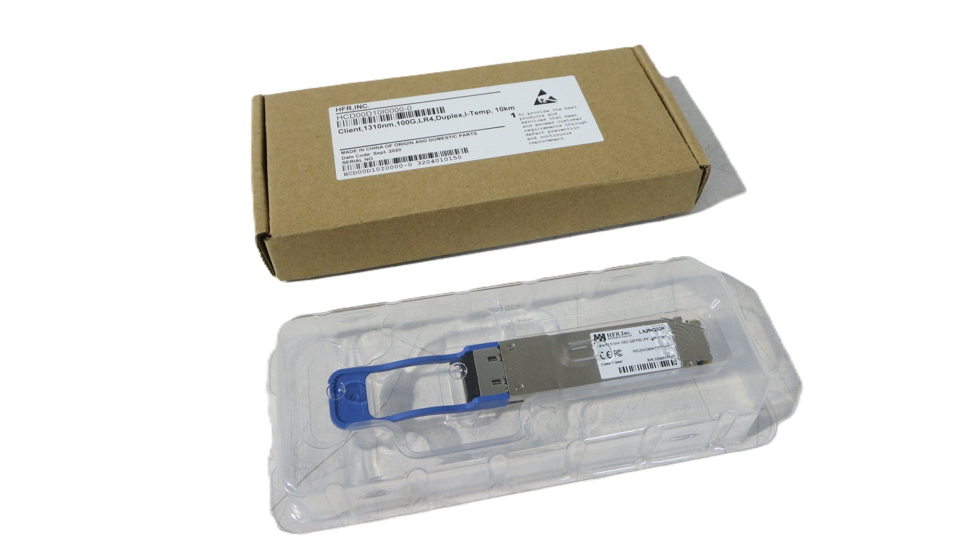 CLIENT 1310nm 100G QSFP28 LR4 I-TEMP 10km