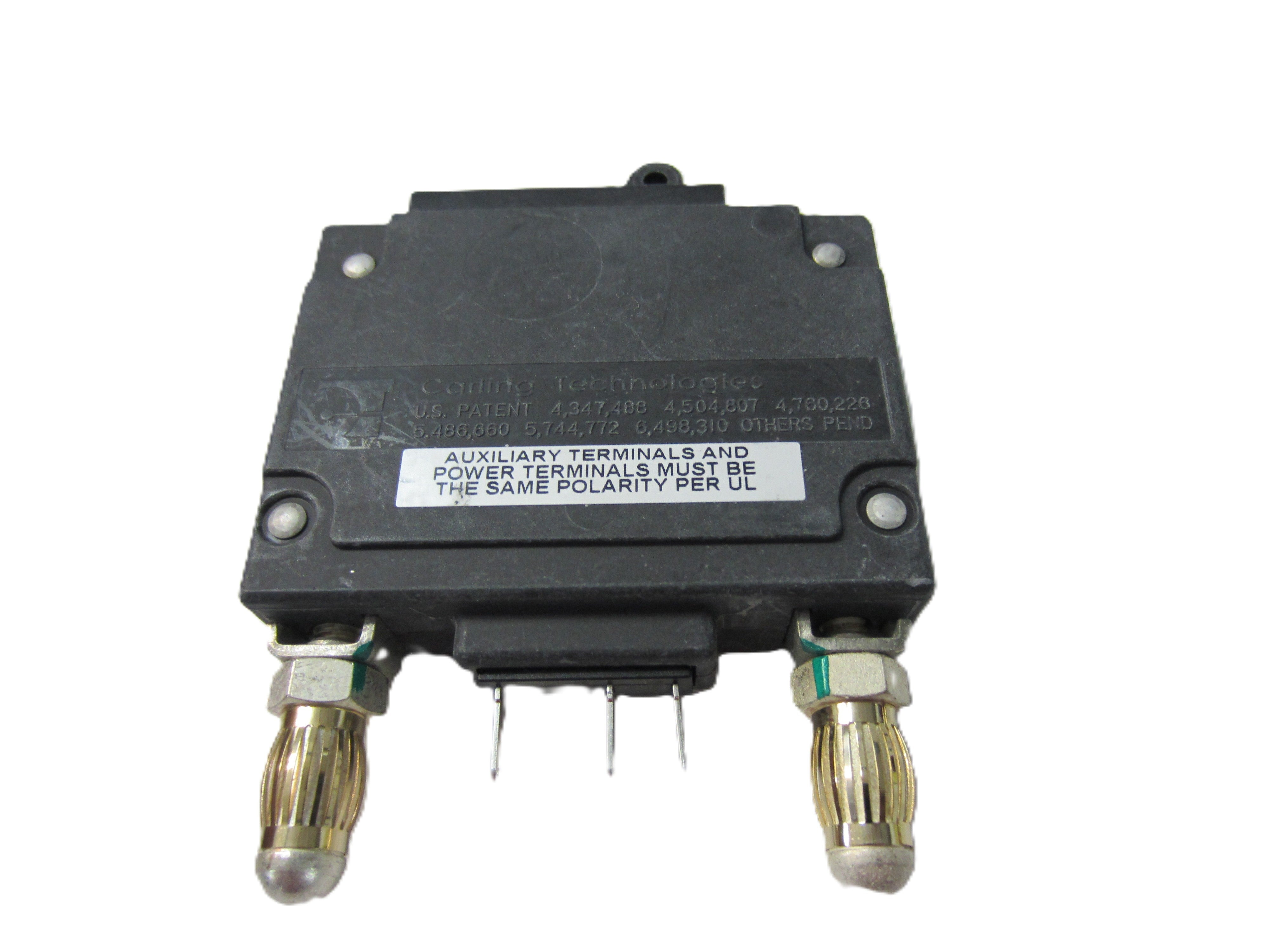 100 Amp Circuit Breaker, Bullet, Black Handle, 3 Pins Uneven, No Alarm Strap