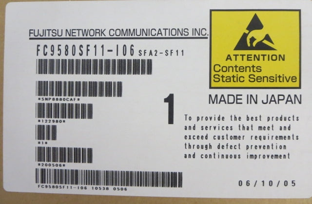 SFA2-SF11 FLASHWAVE 4500 STS SWITCH FABRIC