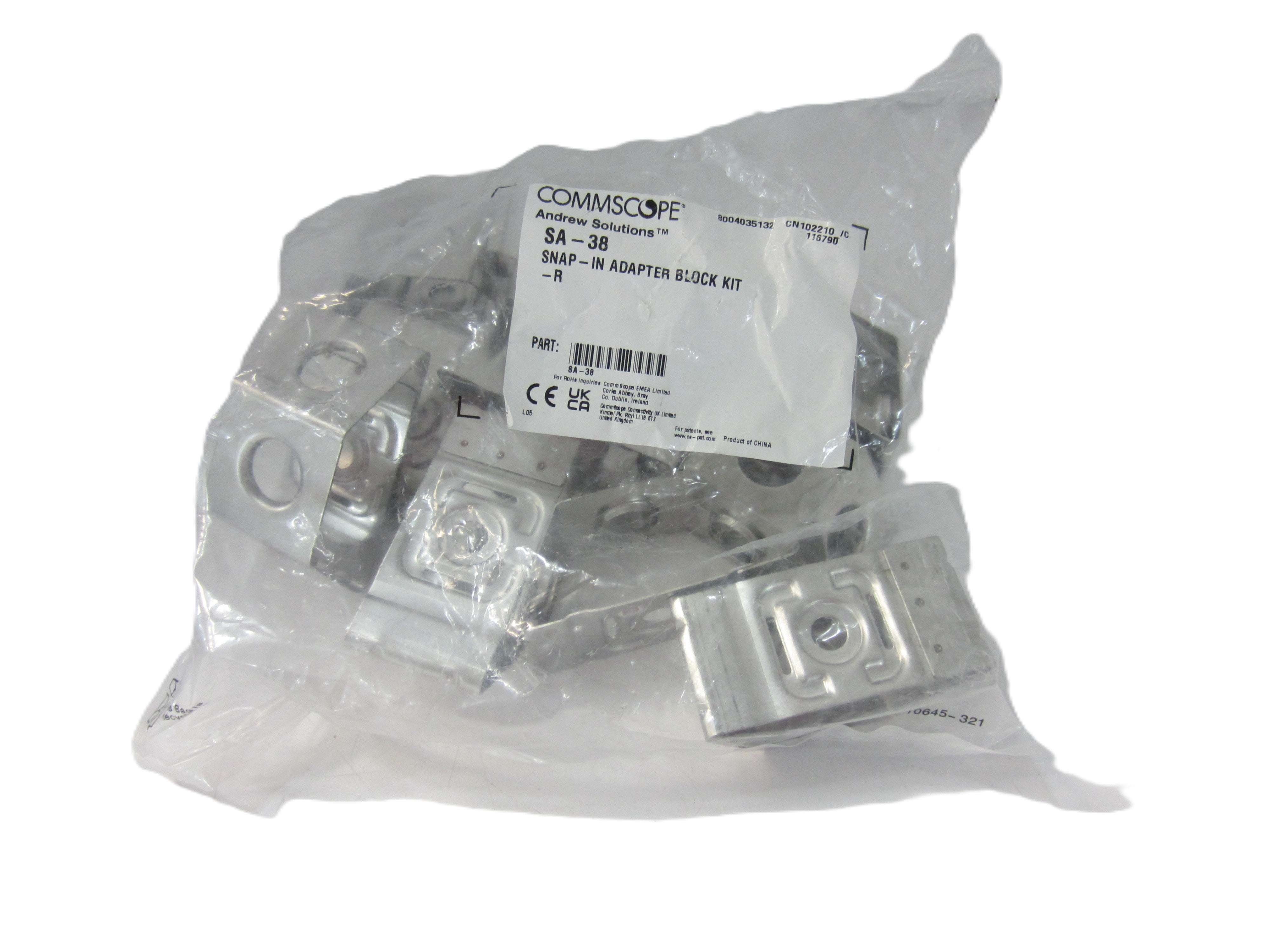 SNAP-IN ADAPTER BLOCK KIT; KIT OF 10