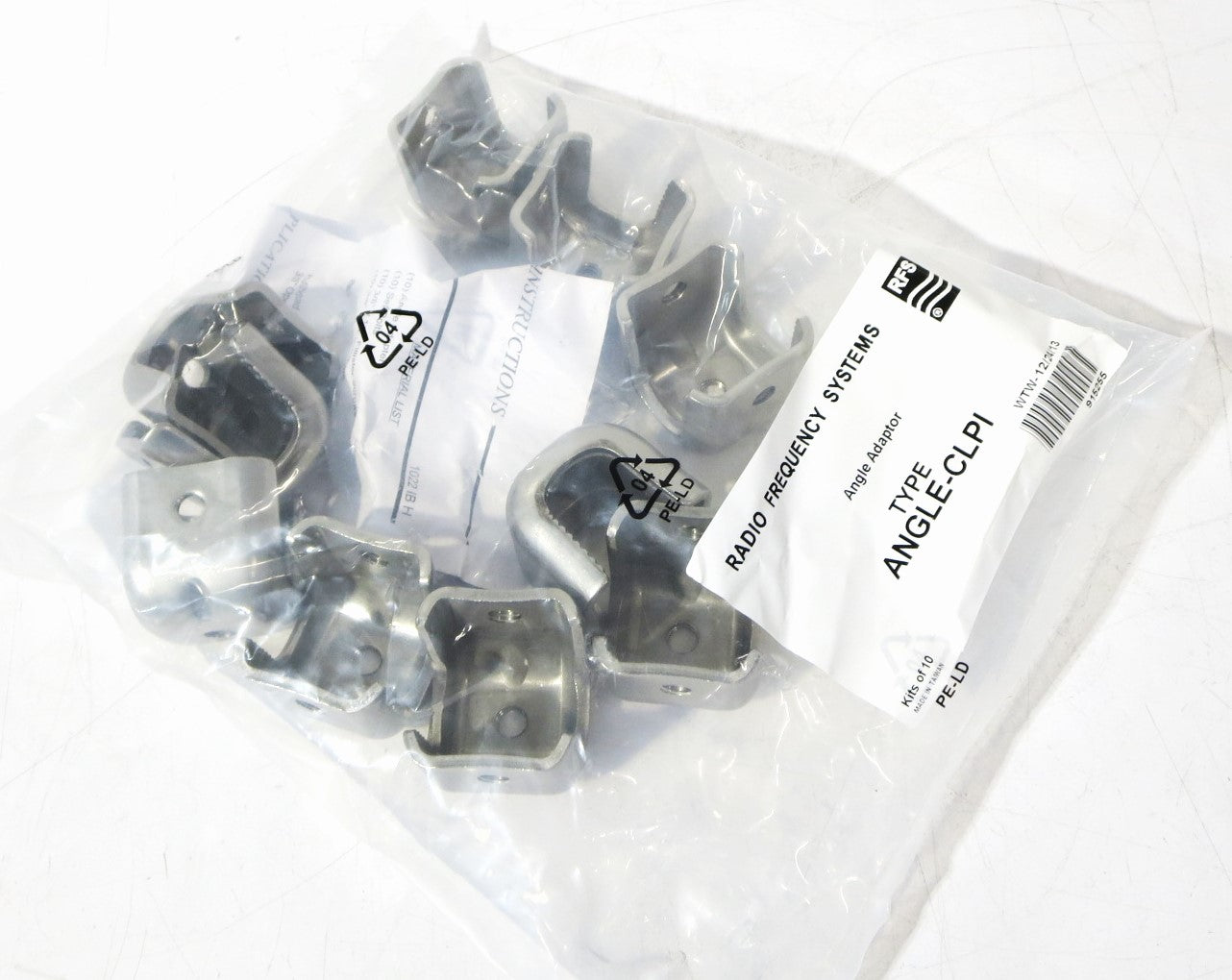 Angle Member Adapter Stainless steel, 3/8" thread incl. screw; KIT OF 10