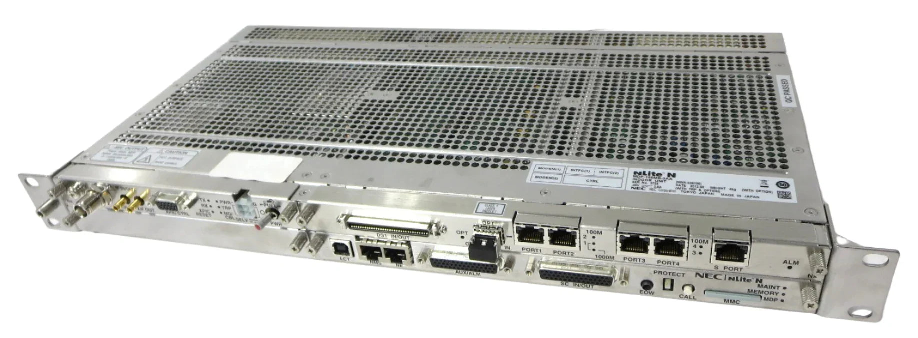 NLITE N INDOOR UNIT, IPASOLINK IDU P2P MICROWAVE COMM BTS 4P DS1 (MDP-150MB-3AA)