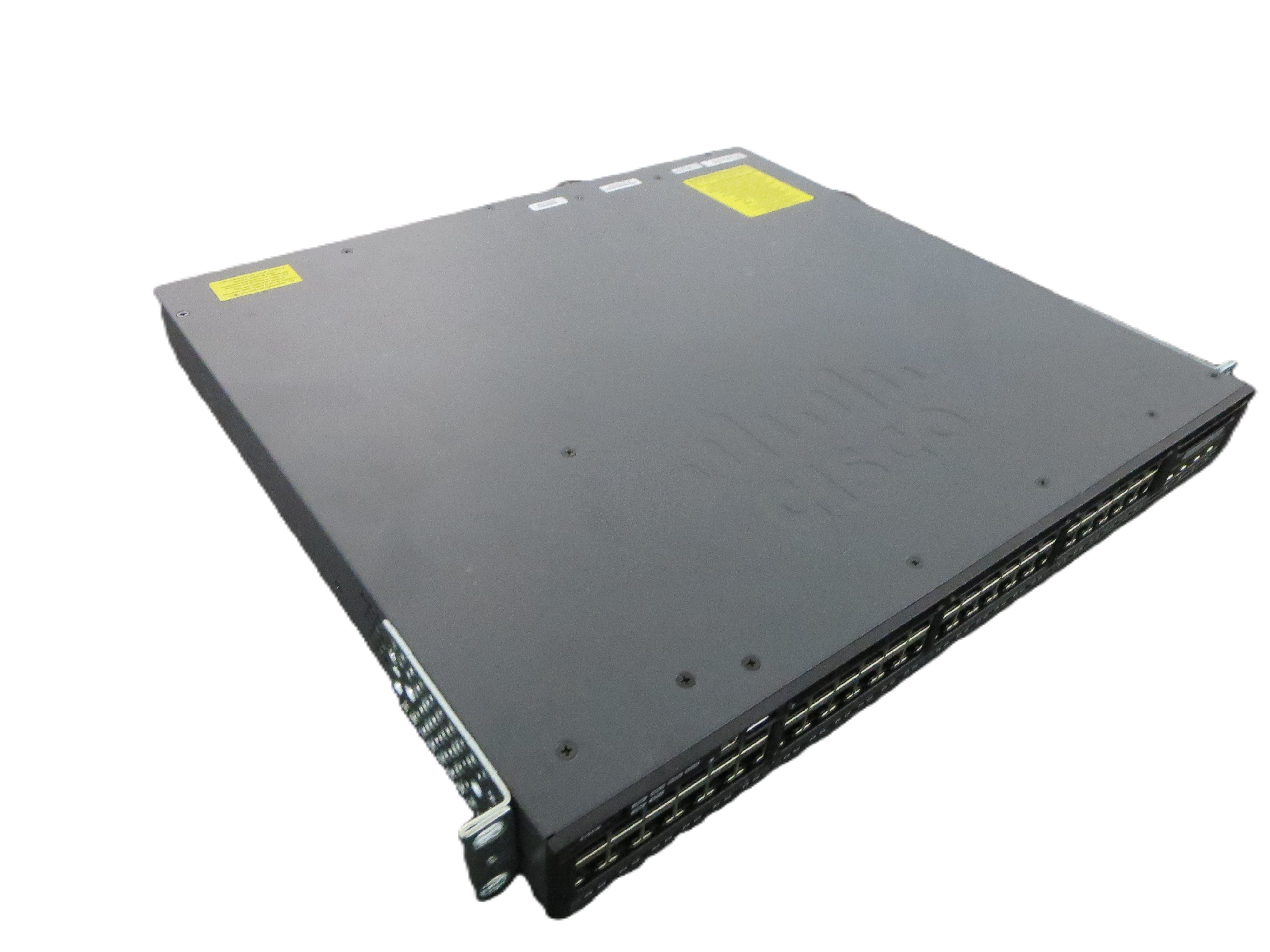 48x 1GB RJ-45 ports and 4x 10GB SFP+ ports