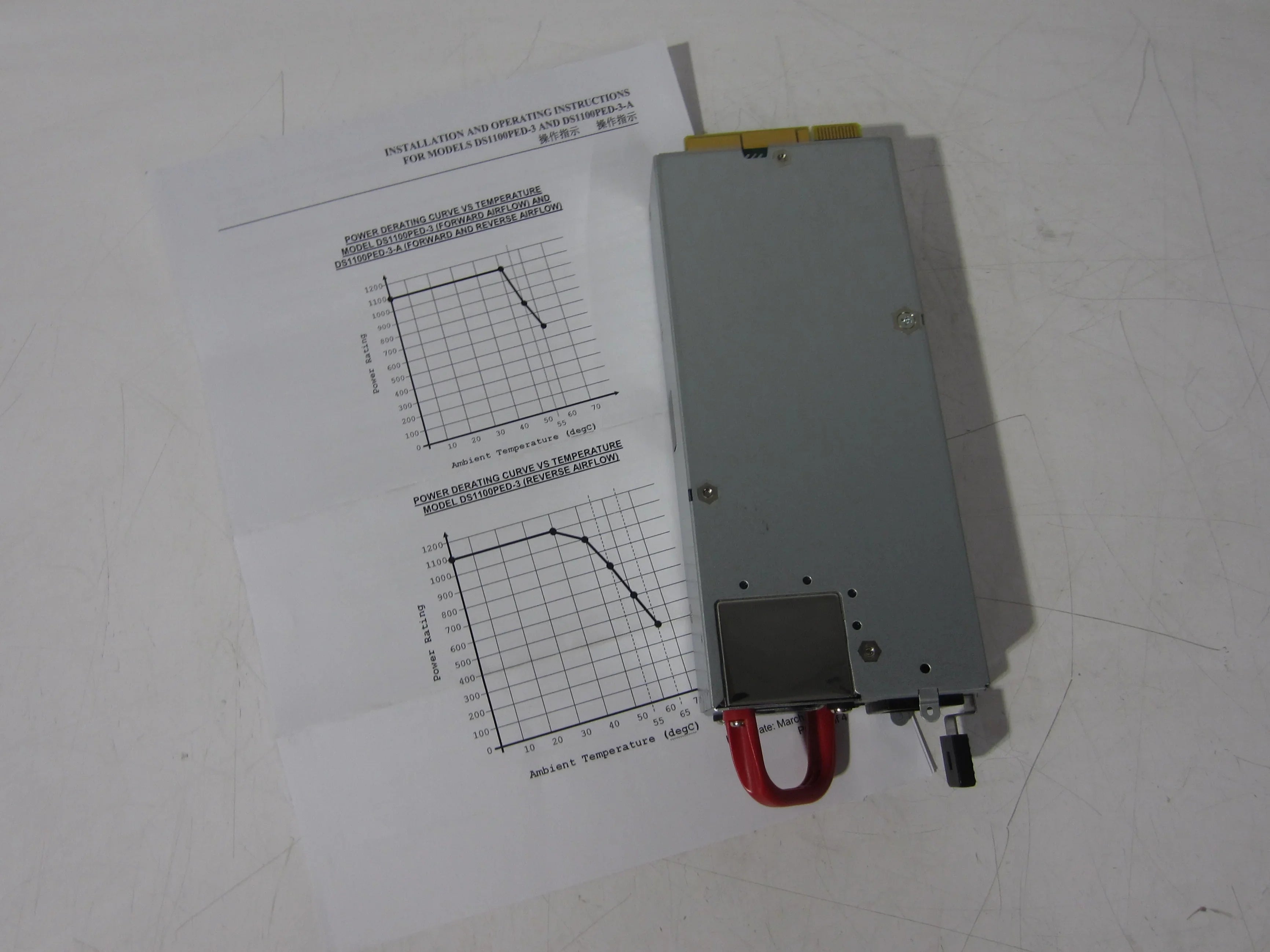 AC Power Supply 
Artesyn DS1100PED-3