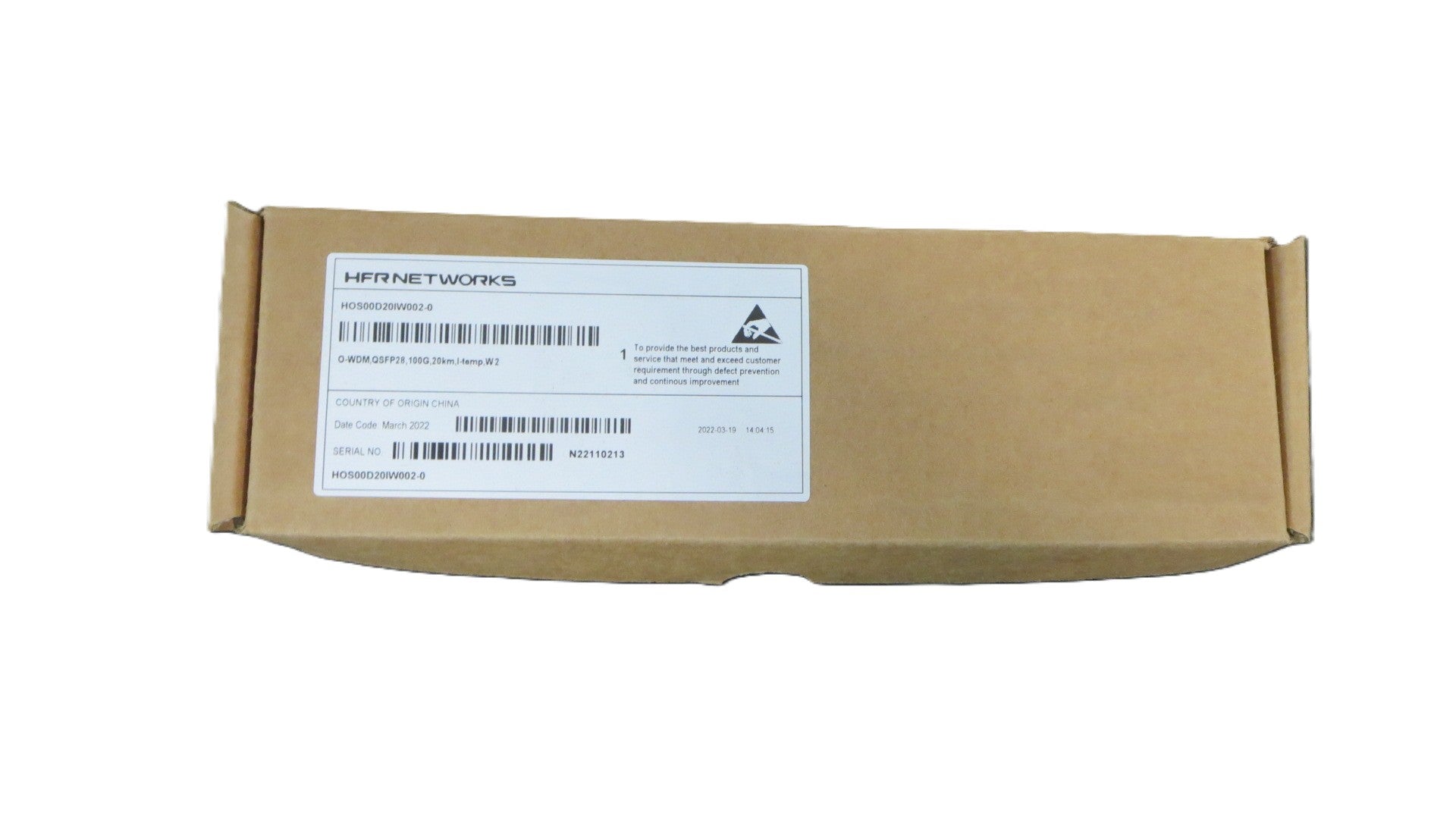 O-WDM QSFP28 100G 20km I-TEMP W2