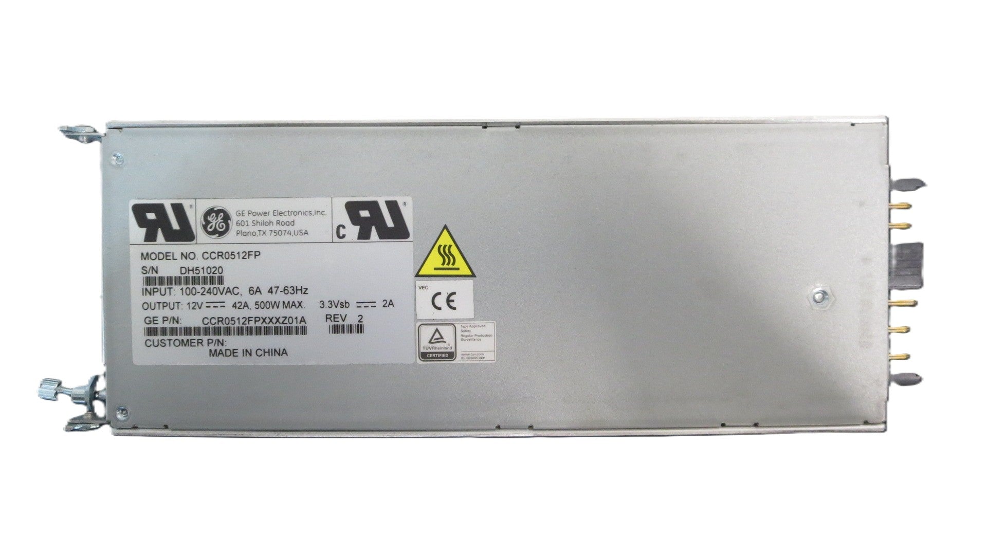 500 W, Double Output, 12 V@42 A | 3.3 V@2 A Industrial Enclosed AC-DC Power Supply