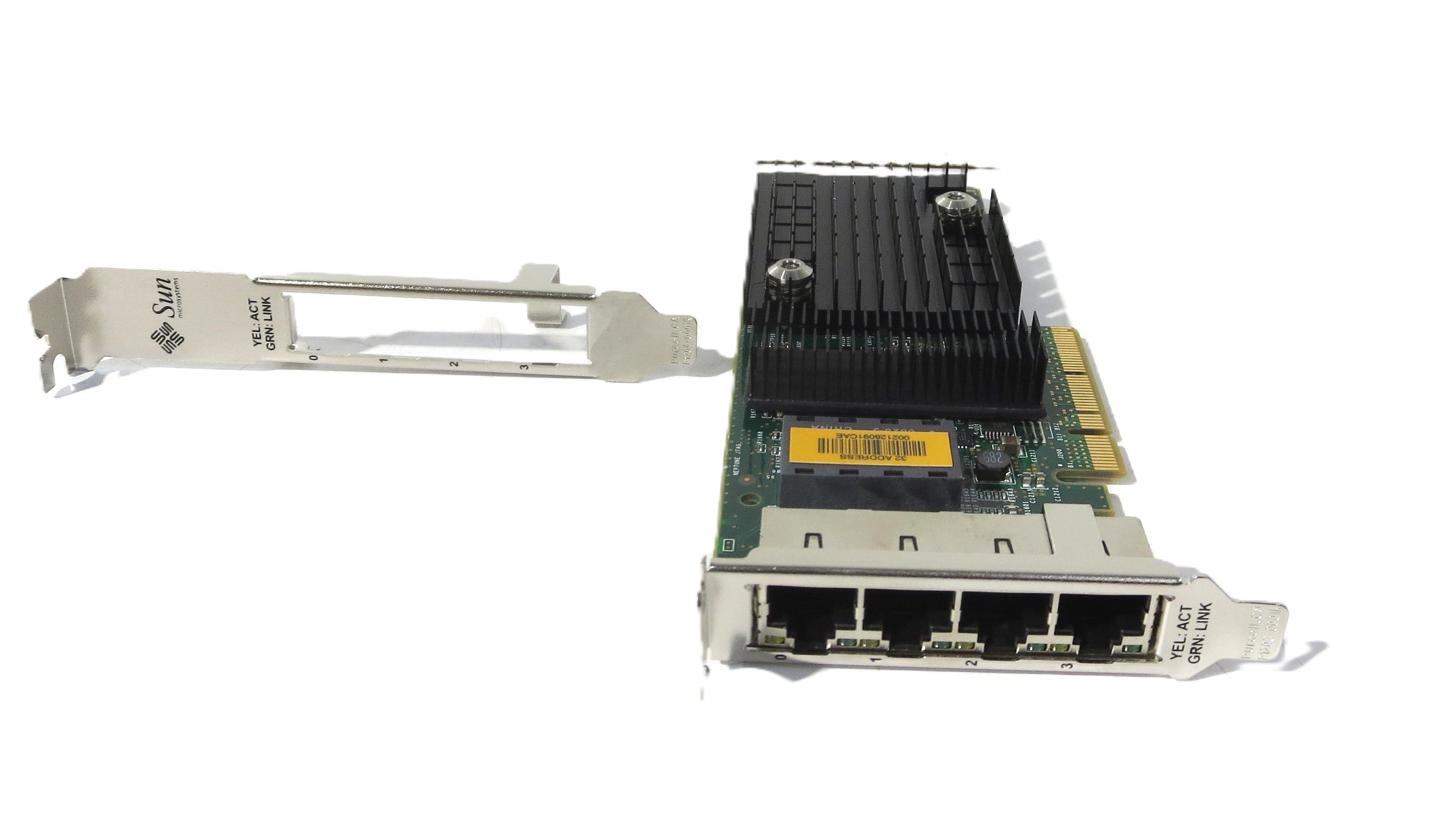 ATLS1QGE 501-7606-06 Quad Port x8 Gigabit LAN UTP PCI Card Low Profile