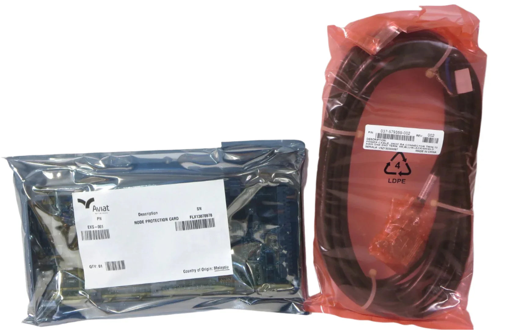 Aviat Node Protection Card (131-142071-001 CARD) W/037-579359-002 REV 002 POWERCABLE